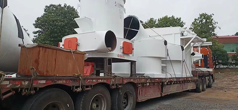 湖南某老板訂購時產十五噸氫氧化鈣生產線貨物到場剪影！