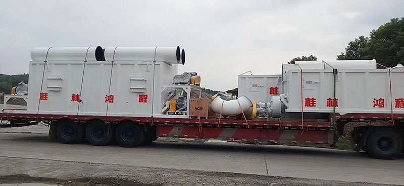 湖南某老板訂購時產十五噸氫氧化鈣生產線貨物到場剪影！