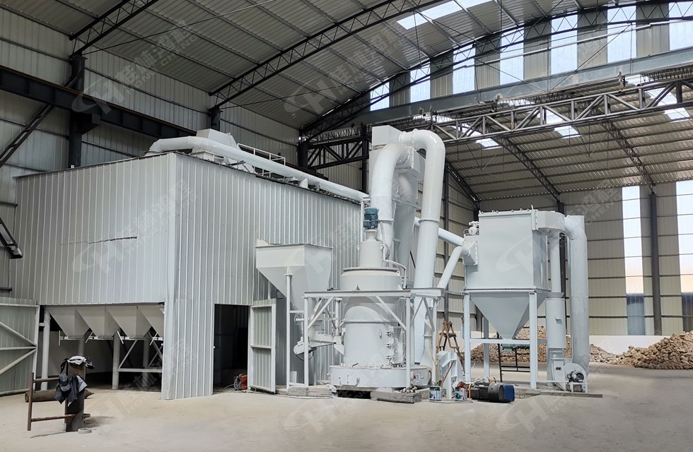 北方某公司鋅砂磨粉機4R3220雷蒙磨粉機生產車間 河北邯鄲鋅砂磨粉機4R3220雷蒙磨粉機200目生產車間