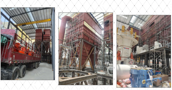 三臺HLMX1700碳酸鈣超細立磨運抵安裝現(xiàn)場 三臺HLMX1700碳酸鈣超細立磨運抵安裝現(xiàn)場